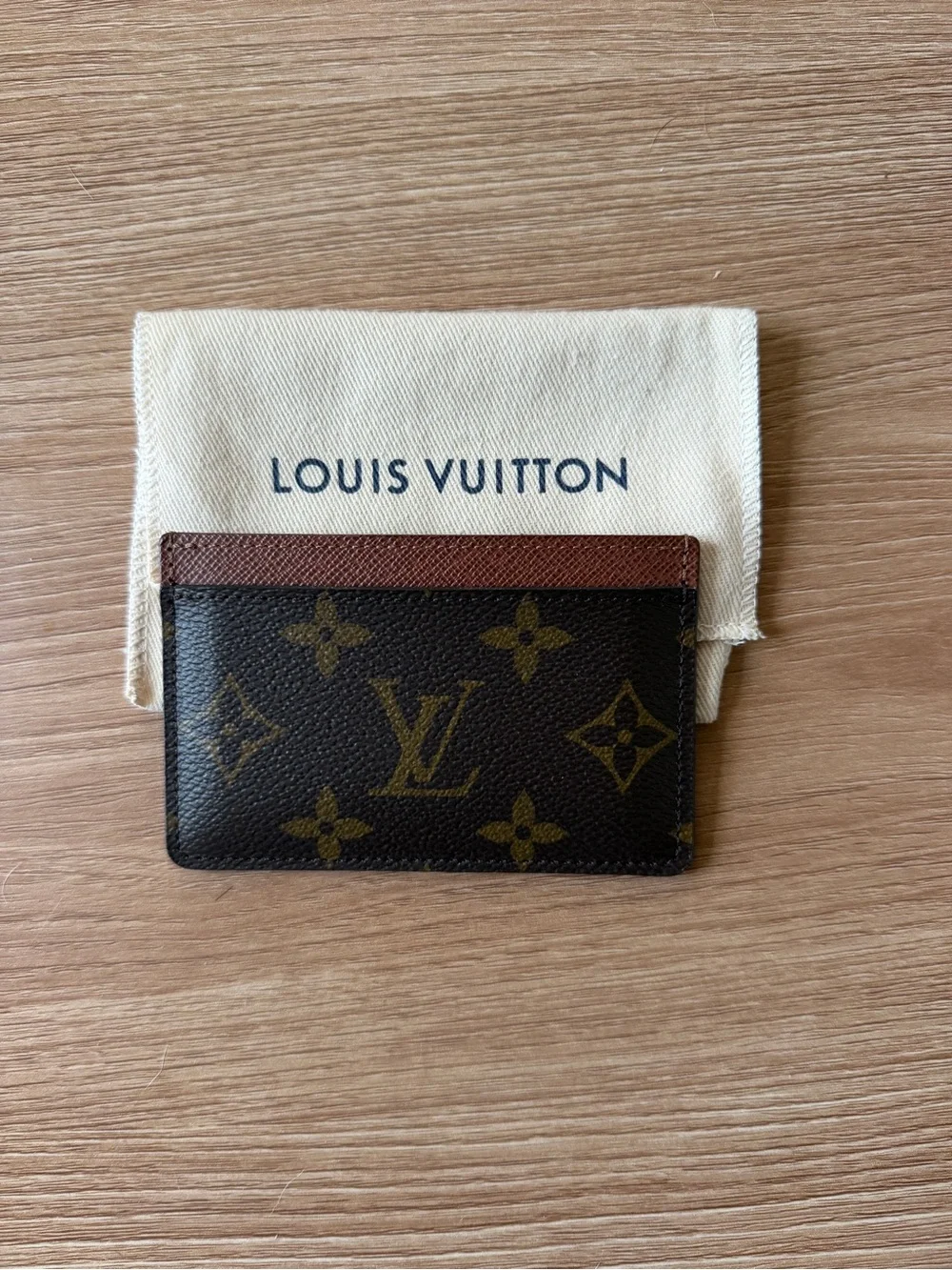 Louis Vuitton Monogram Canvas Card Holder in Brown